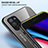 Oppo A74 4G用ハイブリットバンパーケース プラスチック 鏡面 虹 グラデーション 勾配色 カバー LS1 Oppo 