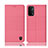Oppo A74 5G用手帳型 布 スタンド H12P Oppo ピンク