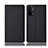 Oppo A74 5G用手帳型 布 スタンド H12P Oppo ブラック