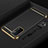 Oppo A74 5G用ケース 高級感 手触り良い メタル兼プラスチック バンパー P01 Oppo ブラック