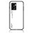 Oppo A77 5G用ハイブリットバンパーケース プラスチック 鏡面 虹 グラデーション 勾配色 カバー LS1 Oppo ホワイト