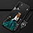 Oppo A91用シリコンケース ソフトタッチラバー バタフライ ドレスガール ドレス少女 カバー Oppo ブラック