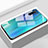 Oppo A91用ハイブリットバンパーケース プラスチック 鏡面 虹 グラデーション 勾配色 カバー Oppo ブルー