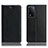 Oppo A93s 5G用手帳型 レザーケース スタンド カバー H02P Oppo ブラック