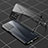 Oppo A93s 5G用ケース 高級感 手触り良い アルミメタル 製の金属製 360度 フルカバーバンパー 鏡面 カバー Oppo ブラック