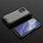 Oppo A94 5G用360度 フルカバー ハイブリットバンパーケース クリア透明 プラスチック カバー AM3 Oppo ブラック