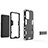 Oppo A94 5G用ハイブリットバンパーケース スタンド プラスチック 兼シリコーン カバー T01 Oppo 