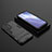 Oppo A95 5G用ハイブリットバンパーケース スタンド プラスチック 兼シリコーン カバー T02 Oppo ブラック
