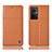 Oppo A96 5G用手帳型 レザーケース スタンド カバー H10P Oppo オレンジ