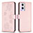 Oppo A96 5G用手帳型 レザーケース スタンド 花 カバー BF1 Oppo 