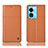 Oppo A97 5G用手帳型 レザーケース スタンド カバー H11P Oppo オレンジ