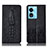 Oppo A98 5G用手帳型 レザーケース スタンド カバー H03P Oppo ブラック