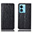 Oppo A98 5G用手帳型 レザーケース スタンド カバー H18P Oppo ブラック