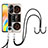 Oppo A98 5G用シリコンケース ソフトタッチラバー バタフライ パターン カバー 携帯ストラップ YB8 Oppo 