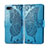 Oppo AX5用手帳型 レザーケース スタンド カバー L02 Oppo ブルー