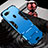 Oppo AX7用ハイブリットバンパーケース プラスチック アンド指輪 兼シリコーン カバー Oppo ブルー