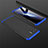Oppo F17 Pro用ハードケース プラスチック 質感もマット 前面と背面 360度 フルカバー M01 Oppo ネイビー・ブラック