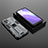 Oppo F19 Pro+ Plus 5G用ハイブリットバンパーケース スタンド プラスチック 兼シリコーン カバー マグネット式 T02 Oppo グレー