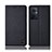 Oppo F21 Pro 5G用手帳型 布 スタンド H12P Oppo ブラック