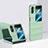Oppo Find N2 Flip 5G用ハードケース プラスチック 質感もマット 前面と背面 360度 フルカバー BH1 Oppo ライトグリーン