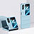 Oppo Find N2 Flip 5G用ハードケース プラスチック 質感もマット 前面と背面 360度 フルカバー BH1 Oppo ブルー