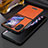 Oppo Find N2 Flip 5G用ハイブリットバンパーケース 高級感 手触り良いレザー柄 兼プラスチック LD1 Oppo オレンジ