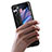 Oppo Find N2 Flip 5G用ハイブリットバンパーケース 高級感 手触り良いレザー柄 兼プラスチック SD5 Oppo 