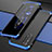 Oppo Find X2 Lite用ケース 高級感 手触り良い アルミメタル 製の金属製 カバー Oppo ネイビー・ブラック