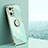 Oppo Find X5 5G用極薄ソフトケース シリコンケース 耐衝撃 全面保護 アンド指輪 マグネット式 バンパー XL1 Oppo グリーン