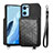 Oppo Find X5 Lite 5G用極薄ソフトケース シリコンケース 耐衝撃 全面保護 マグネット式 バンパー S02D Oppo ブラック