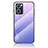 Oppo Find X5 Lite 5G用ハイブリットバンパーケース プラスチック 鏡面 虹 グラデーション 勾配色 カバー LS1 Oppo 
