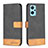 Oppo K10 4G用手帳型 レザーケース スタンド カバー B02F Oppo ブラック