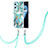 Oppo K10 4G用シリコンケース ソフトタッチラバー バタフライ パターン カバー 携帯ストラップ Y01B Oppo 