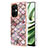 Oppo K11x 5G用シリコンケース ソフトタッチラバー バタフライ パターン カバー Y03B Oppo 