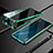 Oppo K5用ケース 高級感 手触り良い アルミメタル 製の金属製 360度 フルカバーバンパー 鏡面 カバー M02 Oppo グリーン