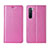 Oppo K7 5G用手帳型 レザーケース スタンド カバー L03 Oppo ピンク