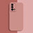 Oppo K9 5G用360度 フルカバー極薄ソフトケース シリコンケース 耐衝撃 全面保護 バンパー S02 Oppo ピンク