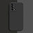 Oppo K9 5G用360度 フルカバー極薄ソフトケース シリコンケース 耐衝撃 全面保護 バンパー S02 Oppo ブラック