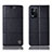 Oppo K9X 5G用手帳型 レザーケース スタンド カバー H07P Oppo ブラック