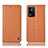 Oppo K9X 5G用手帳型 レザーケース スタンド カバー H11P Oppo オレンジ