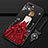 Oppo R15X用シリコンケース ソフトタッチラバー バタフライ ドレスガール ドレス少女 カバー M02 Oppo 