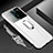 Oppo R17 Pro用ハードケース プラスチック 質感もマット アンド指輪 マグネット式 P01 Oppo ホワイト