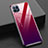 Oppo Reno4 SE 5G用ハイブリットバンパーケース プラスチック 鏡面 虹 グラデーション 勾配色 カバー M01 Oppo レッド