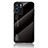Oppo Reno6 5G用ハイブリットバンパーケース プラスチック 鏡面 虹 グラデーション 勾配色 カバー LS1 Oppo ブラック