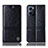 Oppo Reno7 5G用手帳型 レザーケース スタンド カバー H09P Oppo ブラック