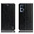 Oppo Reno7 Pro 5G用手帳型 レザーケース スタンド カバー H04P Oppo ブラック
