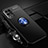 Realme 8 5G用極薄ソフトケース シリコンケース 耐衝撃 全面保護 アンド指輪 マグネット式 バンパー SD3 Realme ネイビー・ブラック