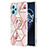 Realme 9 Pro+ Plus 5G用シリコンケース ソフトタッチラバー バタフライ パターン カバー アンド指輪 Y02B Realme ピンク