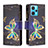 Realme 9 Pro+ Plus 5G用手帳型 レザーケース スタンド パターン カバー B04F Realme 