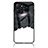 Realme 9i 5G用ハイブリットバンパーケース プラスチック パターン 鏡面 カバー LS2 Realme ブラック